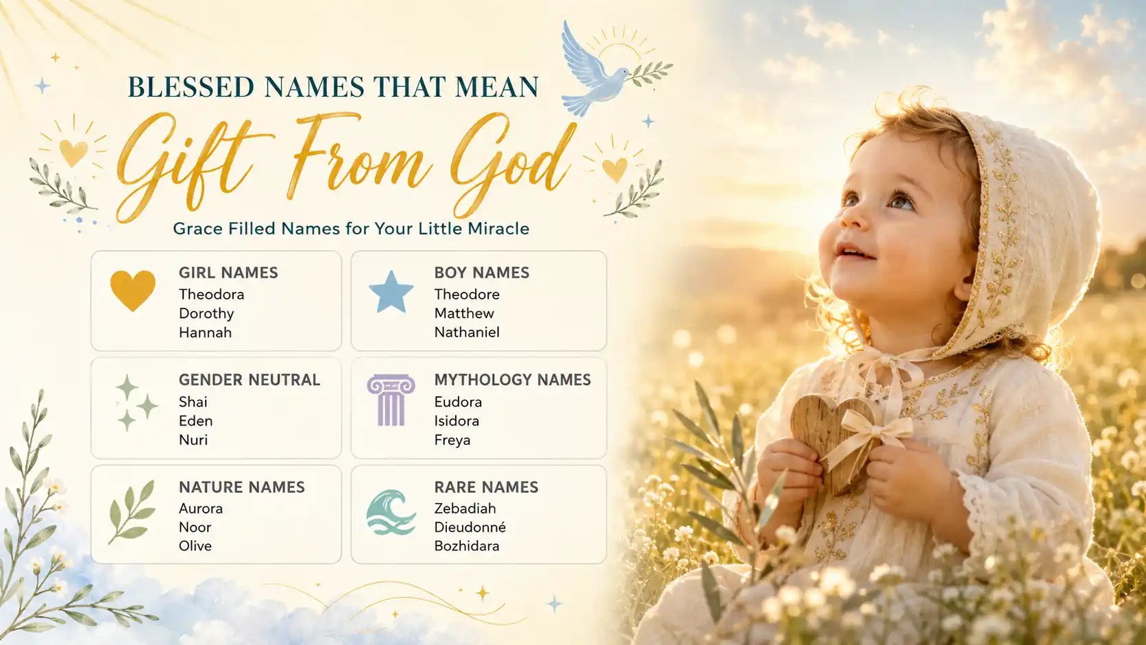 Names That Mean Gift From God Names That Mean Gift From God