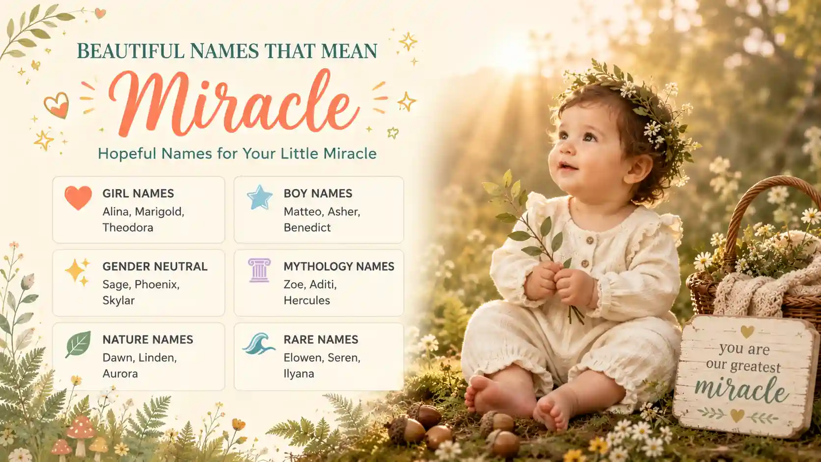 Names That Mean Miracle Names That Mean Miracle