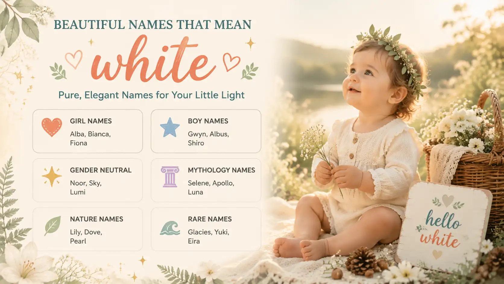 Names That Mean White Baby Names 2026 Names That Mean White Baby Names 2026