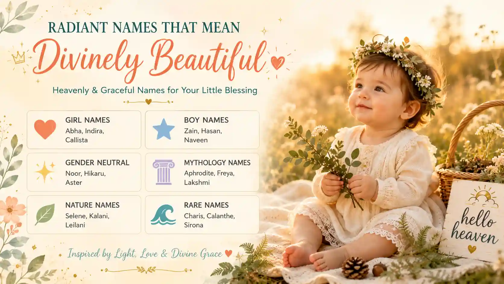 Names That Mean Divinely Beautiful Names That Mean Divinely Beautiful