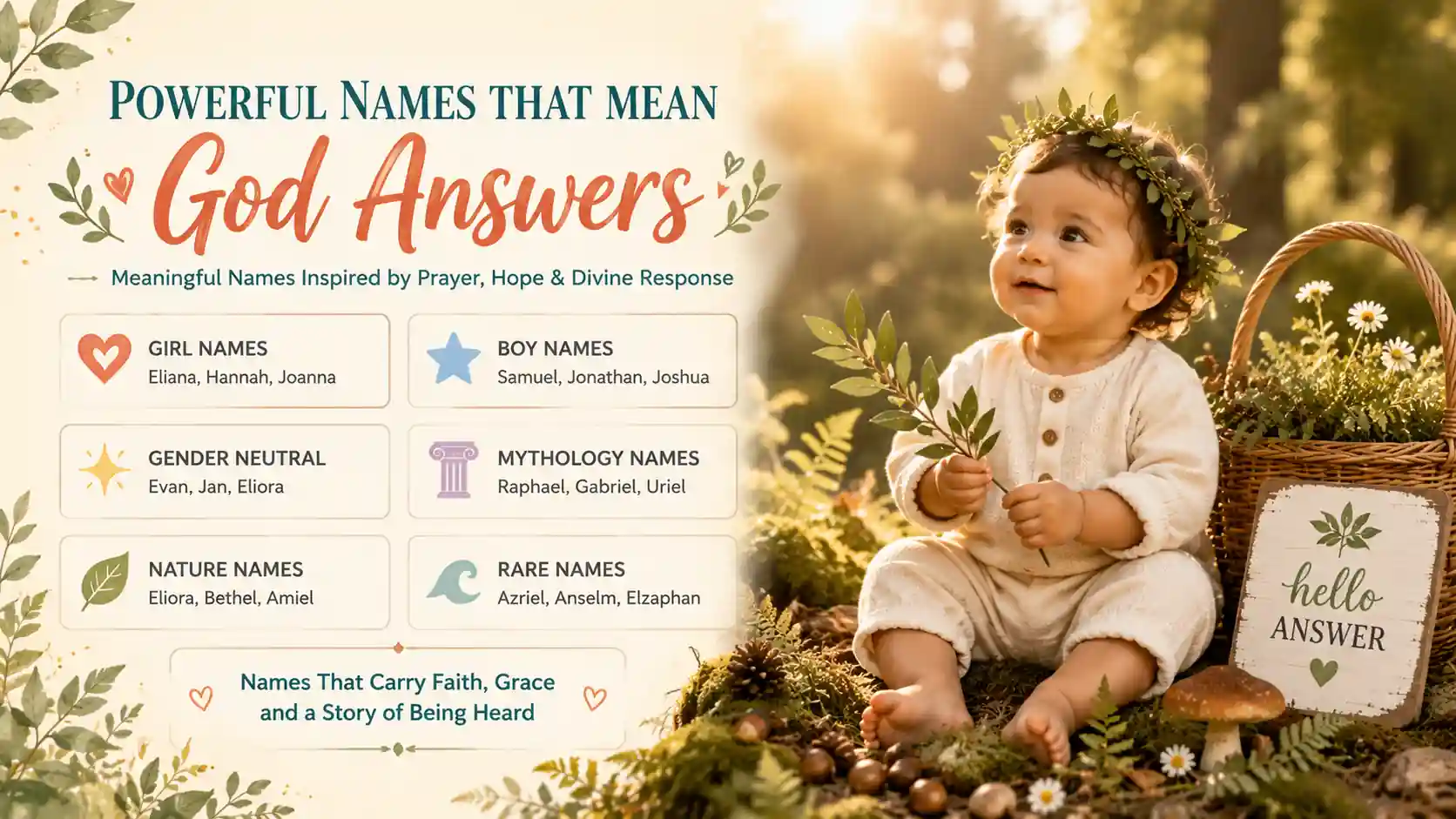 Names That Mean God Answers Names That Mean God Answers