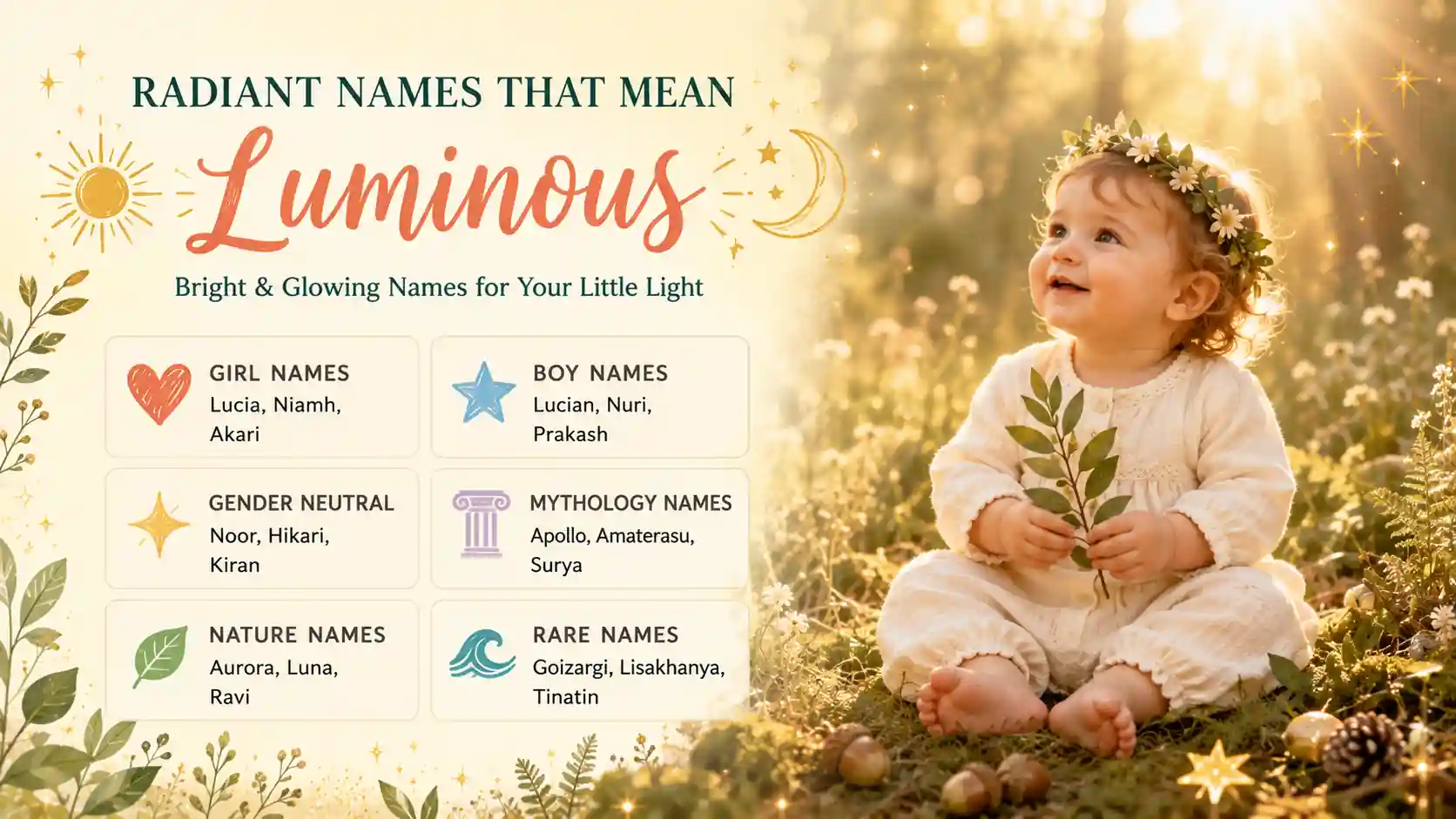Names That Mean Luminous Names That Mean Luminous