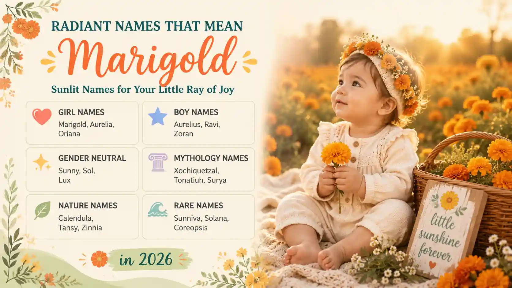 Names That Mean Marigold Names That Mean Marigold