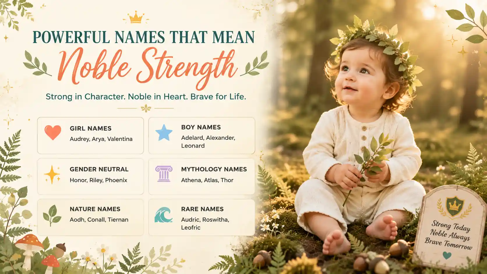 Names That Mean Noble Strength Names That Mean Noble Strength