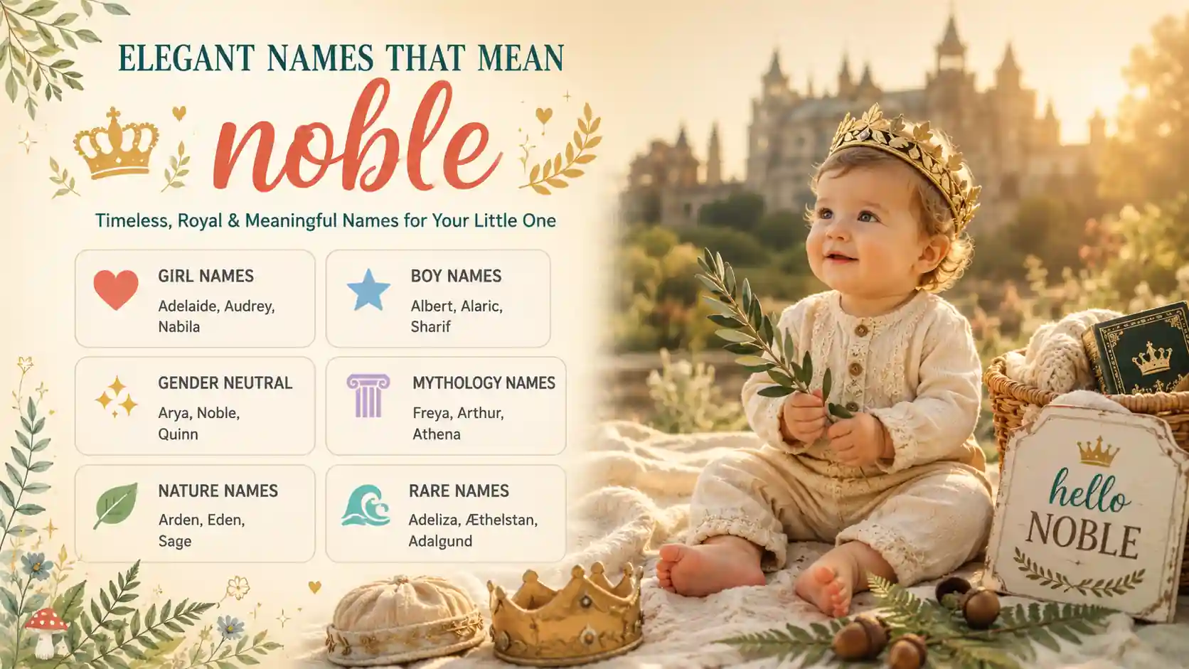Names That Mean Noble Names That Mean Noble