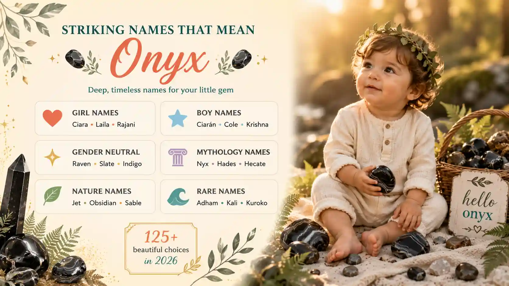 Names That Mean Onyx Names That Mean Onyx