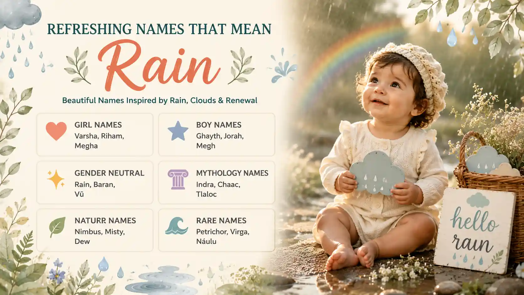 Names That Mean Rain Names That Mean Rain