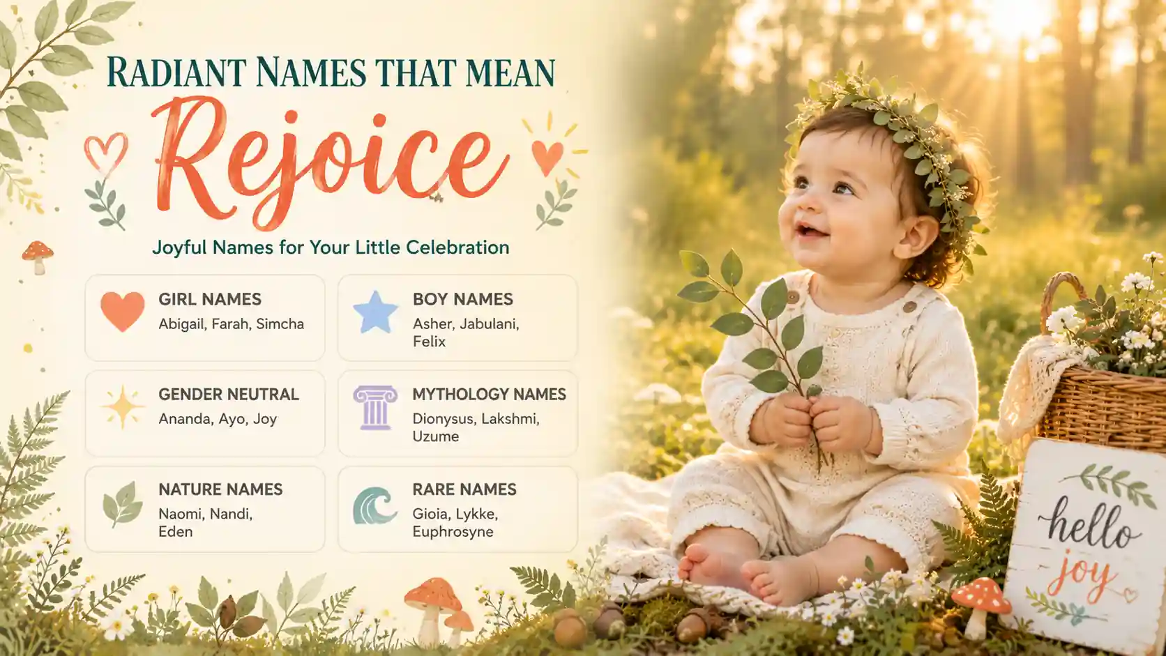 Names That Mean Rejoice Names That Mean Rejoice